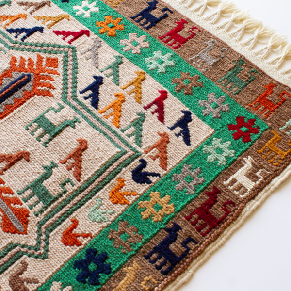 Soumak Kilim with Animal Motifs - Image 3